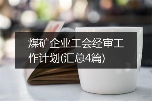 煤矿企业工会经审工作计划(汇总4篇)