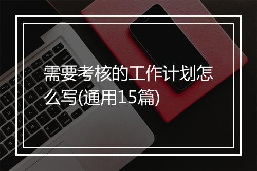 需要考核的工作计划怎么写(通用15篇)