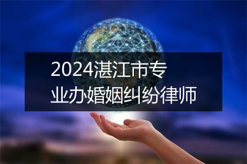 2024湛江市专业办婚姻纠纷律师