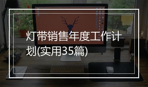 灯带销售年度工作计划(实用35篇)