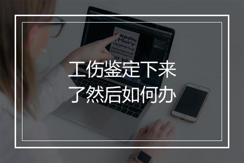 工伤鉴定下来了然后如何办