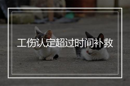 工伤认定超过时间补救