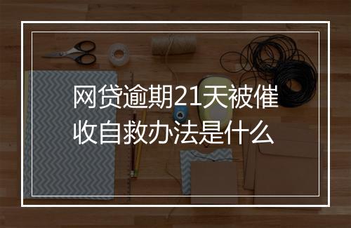 网贷逾期21天被催收自救办法是什么