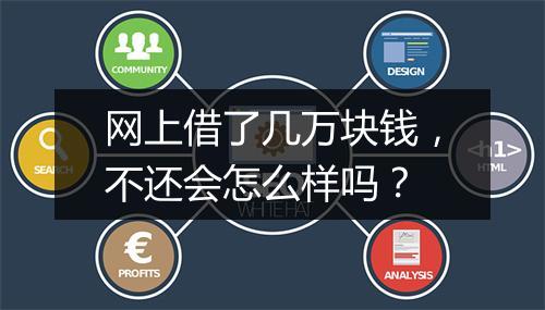 网上借了几万块钱，不还会怎么样吗？