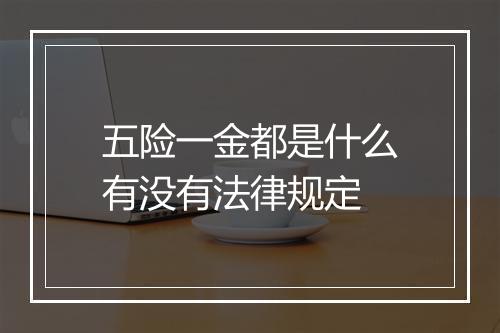 五险一金都是什么有没有法律规定