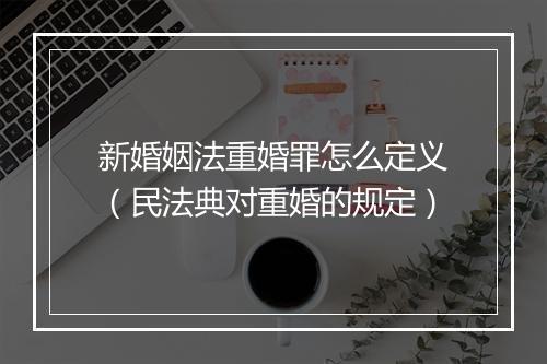新婚姻法重婚罪怎么定义（民法典对重婚的规定）
