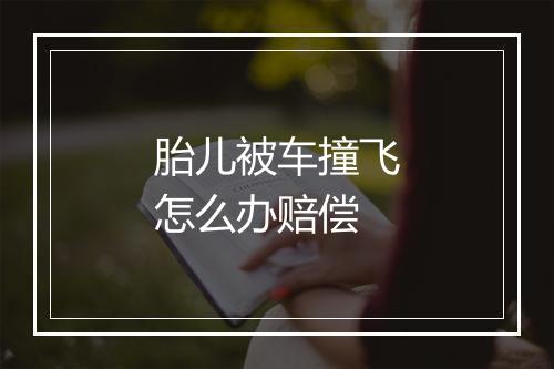 胎儿被车撞飞怎么办赔偿