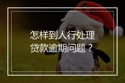 怎样到人行处理贷款逾期问题？