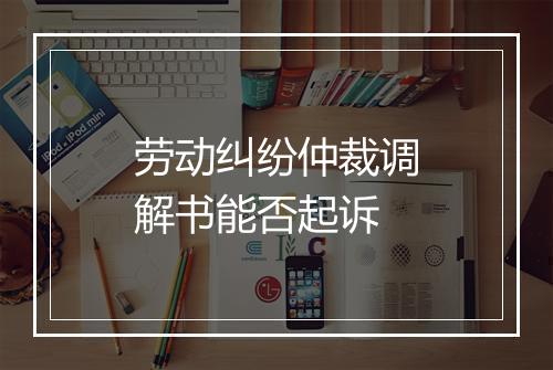 劳动纠纷仲裁调解书能否起诉