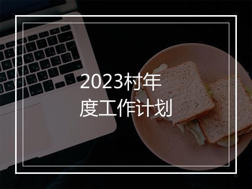 2023村年度工作计划