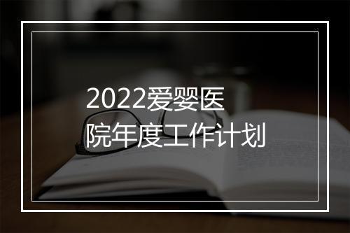 2022爱婴医院年度工作计划