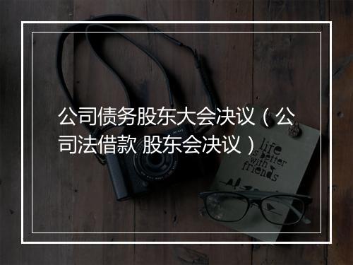 公司债务股东大会决议（公司法借款 股东会决议）