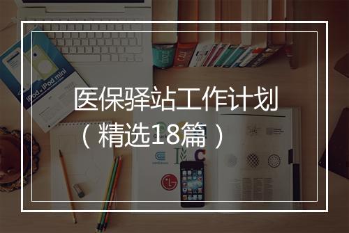 医保驿站工作计划（精选18篇）