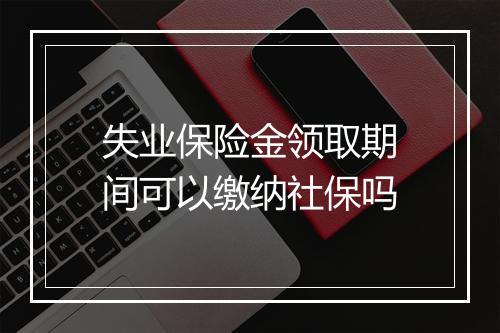 失业保险金领取期间可以缴纳社保吗