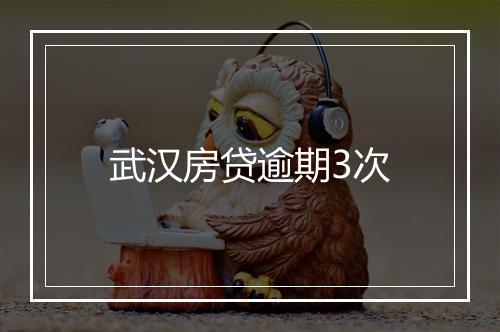 武汉房贷逾期3次