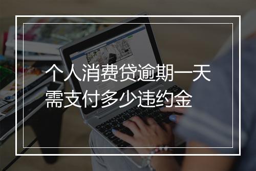 个人消费贷逾期一天需支付多少违约金