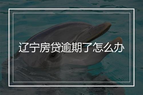 辽宁房贷逾期了怎么办