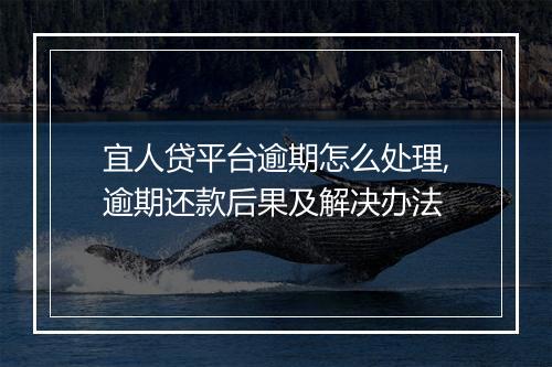 宜人贷平台逾期怎么处理,逾期还款后果及解决办法