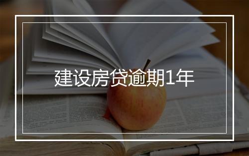 建设房贷逾期1年