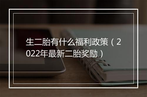 生二胎有什么福利政策（2022年最新二胎奖励）