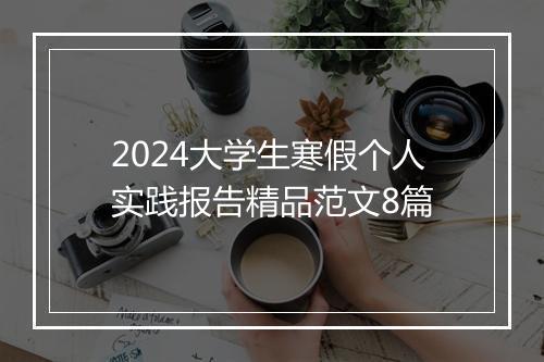 2024大学生寒假个人实践报告精品范文8篇