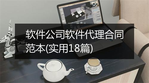 软件公司软件代理合同范本(实用18篇)