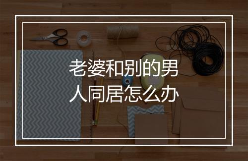老婆和别的男人同居怎么办
