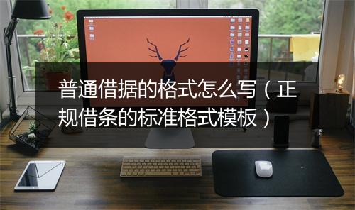 普通借据的格式怎么写（正规借条的标准格式模板）