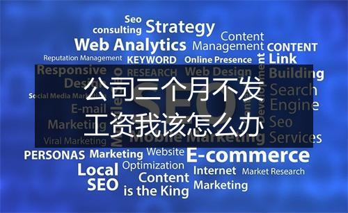 公司三个月不发工资我该怎么办