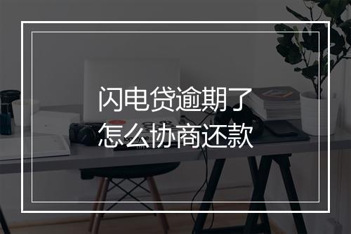 闪电贷逾期了怎么协商还款