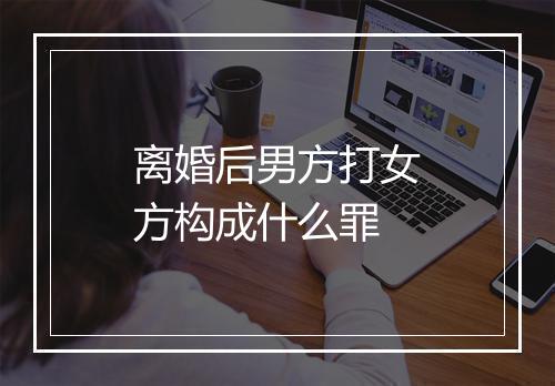 离婚后男方打女方构成什么罪