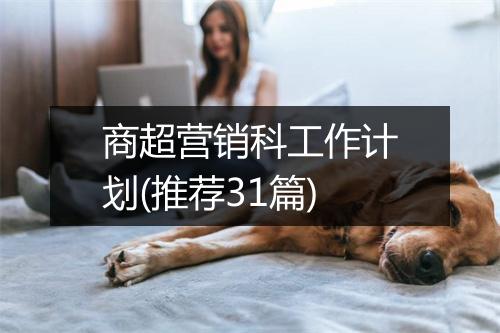 商超营销科工作计划(推荐31篇)