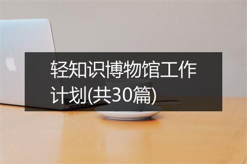 轻知识博物馆工作计划(共30篇)