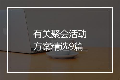 有关聚会活动方案精选9篇