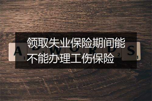 领取失业保险期间能不能办理工伤保险