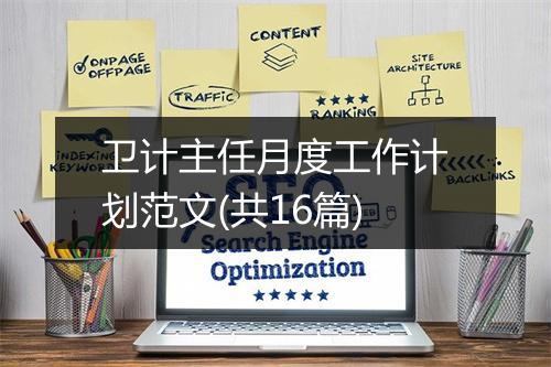 卫计主任月度工作计划范文(共16篇)