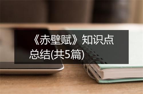 《赤壁赋》知识点总结(共5篇)