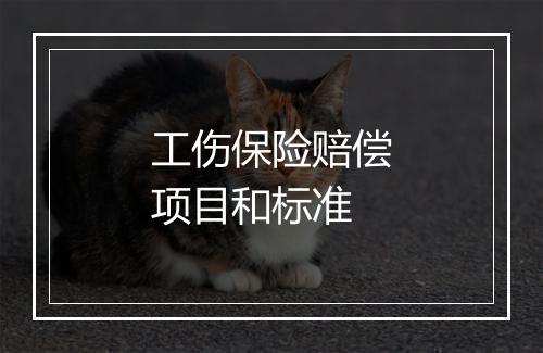 工伤保险赔偿项目和标准