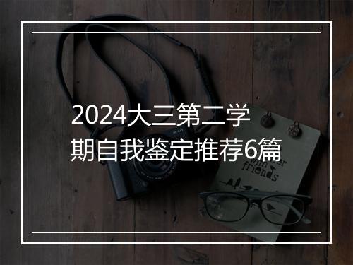 2024大三第二学期自我鉴定推荐6篇