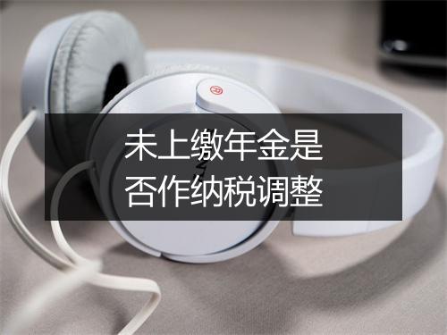 未上缴年金是否作纳税调整