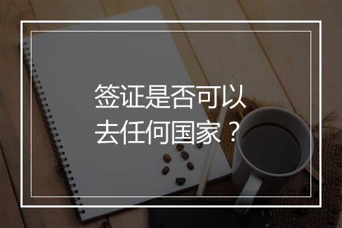 签证是否可以去任何国家？