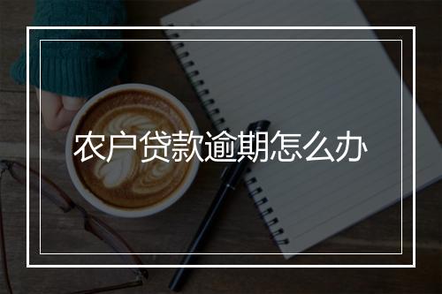 农户贷款逾期怎么办