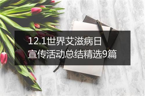 12.1世界艾滋病日宣传活动总结精选9篇