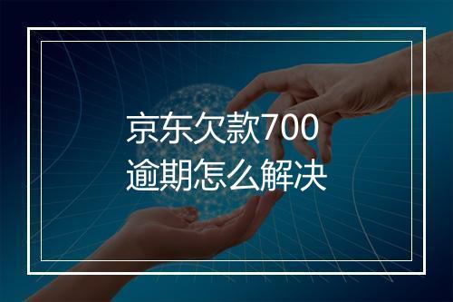 京东欠款700逾期怎么解决
