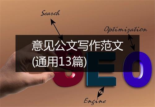意见公文写作范文(通用13篇)