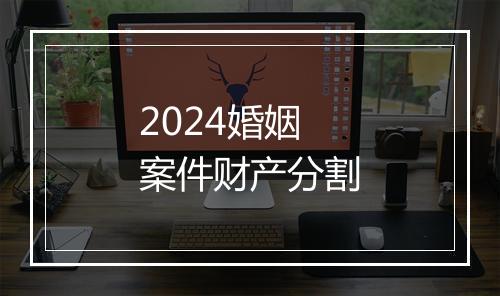 2024婚姻案件财产分割