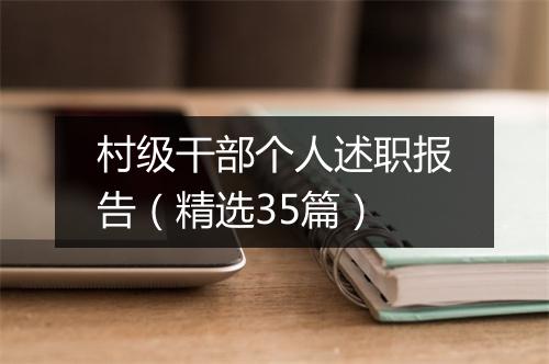 村级干部个人述职报告（精选35篇）