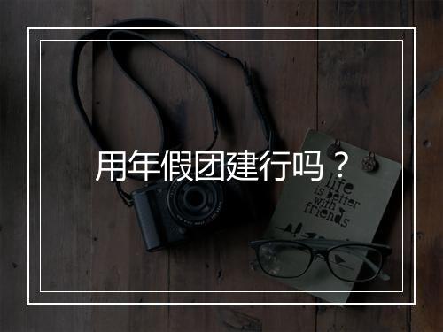 用年假团建行吗？
