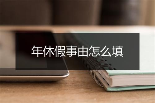年休假事由怎么填