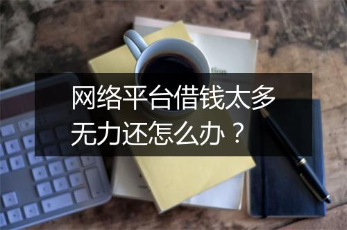 网络平台借钱太多无力还怎么办？